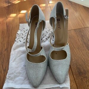 Elegant Silver Women's Heels